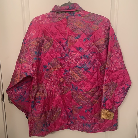 L’Pogee Quilted Reversible Parchwork Jacket - Picture 3 of 13